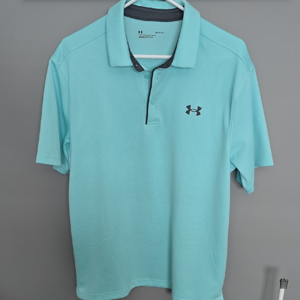 Under Armour Men's Aqua Polo Shirt